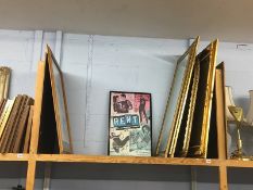 Quantity gilt edge mirrors etc.