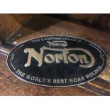 Norton wall plaque