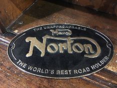 Norton wall plaque