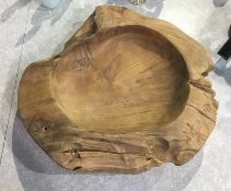 Carved wooden bowl