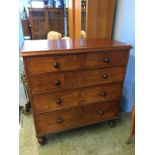 A Victorian mahogany chest of drawers