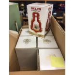 Six boxed Bells Scotch Whiskey bells (in other box)
