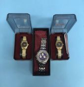 Three Ingersoll wristwatches