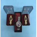 Three Ingersoll wristwatches