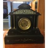 Slate mantel clock