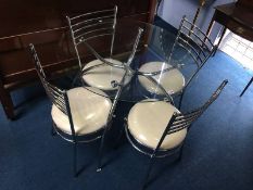 Circular tables and four chairs