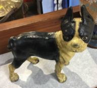 Cast model of a French Bulldog