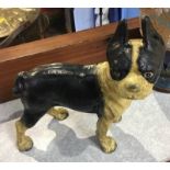 Cast model of a French Bulldog