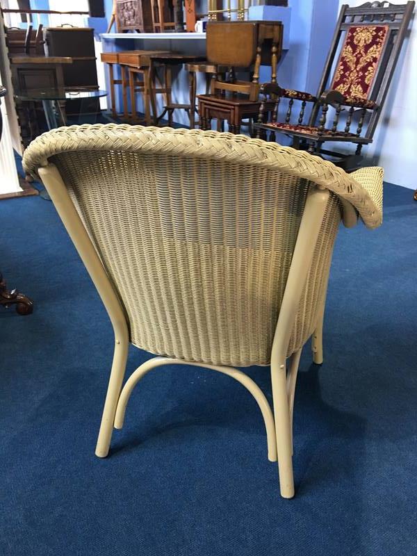 Lloyd Loom chair - Image 2 of 2