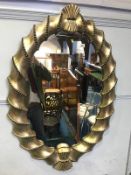 Gilt framed mirror