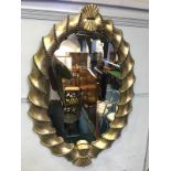 Gilt framed mirror