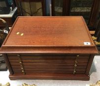 A coin / medal collectors cabinet