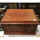 A coin / medal collectors cabinet