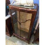 Walnut china cabinet