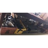 Tool box, box metal ware, tools etc.