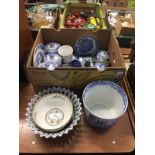 Box of Spode 'Italian' etc.