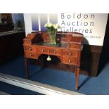 Reproduction mahogany Carlton House style desk