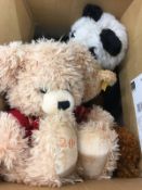 Four Steiff bears