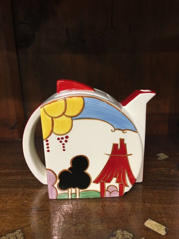 Wedgwood Clarice Cliff tea pot - Image 3 of 3