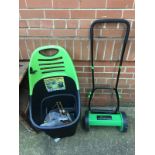 Garden trolley, lawnmower etc.