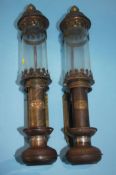 A pair of G.W.R. railway lamps