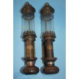 A pair of G.W.R. railway lamps