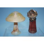 Two pieces of Art glass, a small Jack in the Pulpit vase etc. 12cm and 11cm