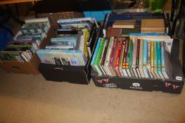 Four boxes of books, Haynes manuals and various topics