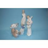 Lladro and Nao figures (6)