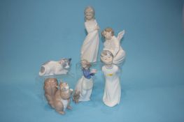 Lladro and Nao figures (6)