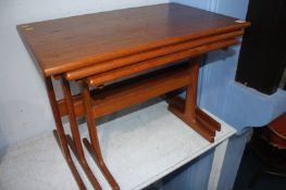 Teak nest of tables