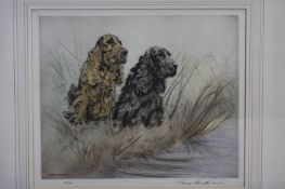 Two etchings after Henry Wilkinson, Studies of dogs