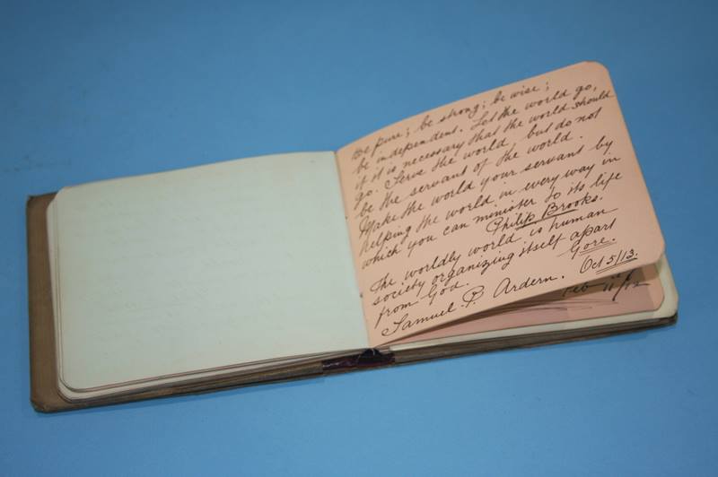 An autograph / visitors book