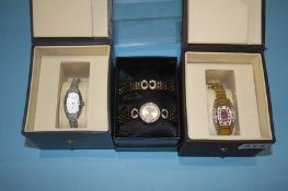 Three boxed ladies Ingersoll watches