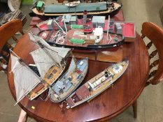 Quantity of scratch built and model boats