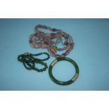 Collection of assorted Chinese Jade jewellery