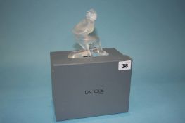 A Lalique figure of a nude lady (boxed)