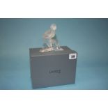 A Lalique figure of a nude lady (boxed)