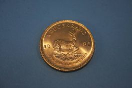 A Krugerrand dated 1982