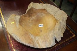 Wooden bowl