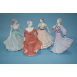 Four Coalport Ladies