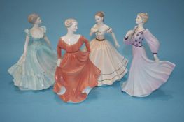 Four Coalport Ladies