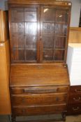 Oak bureau bookcase