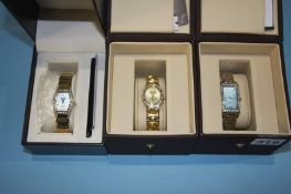 Three boxed ladies Ingersoll watches