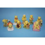 Nine Royal Doulton 'Winnie The Pooh' figures