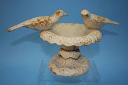 Cast iron bird bath