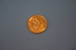 A 1/2 Sovereign, dated 1913