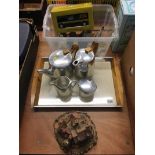 Quantity of Lilliput Lane, tea set and Ringtons ceramic money box