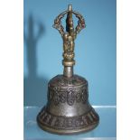 A Tibetan bell, 16cm high