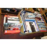 Three boxes of books, military subjects